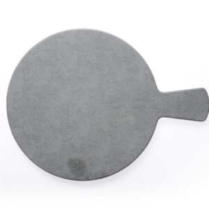 Chef Inox Melamine Serving Board - slate grey effect round with handle