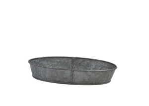 Chef Inox Coney Island - Galvanized oval tray