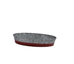 Chef Inox Coney Island - Galvanized oval tray