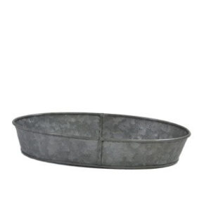 Chef Inox Coney Island - Galvanized oval tray