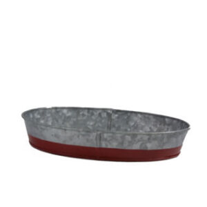 Chef Inox Coney Island - Galvanized oval tray