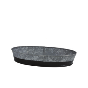 Chef Inox Coney Island - Galvanized oval tray