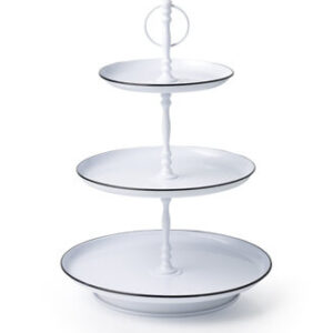 Chef Inox Coney Island - Galvanised 3-tier tea stand