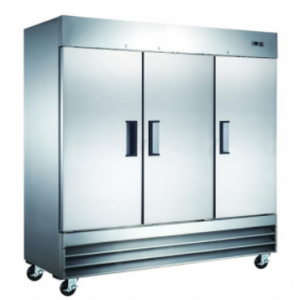 Mitchel Refrigeration Stainless Steel Six-Half Door Refrigerator